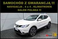 Nissan Qashqai Salon POLSKA + 4x4 + Panorama Dach + SKÓRA + Navi + LEDy !!!