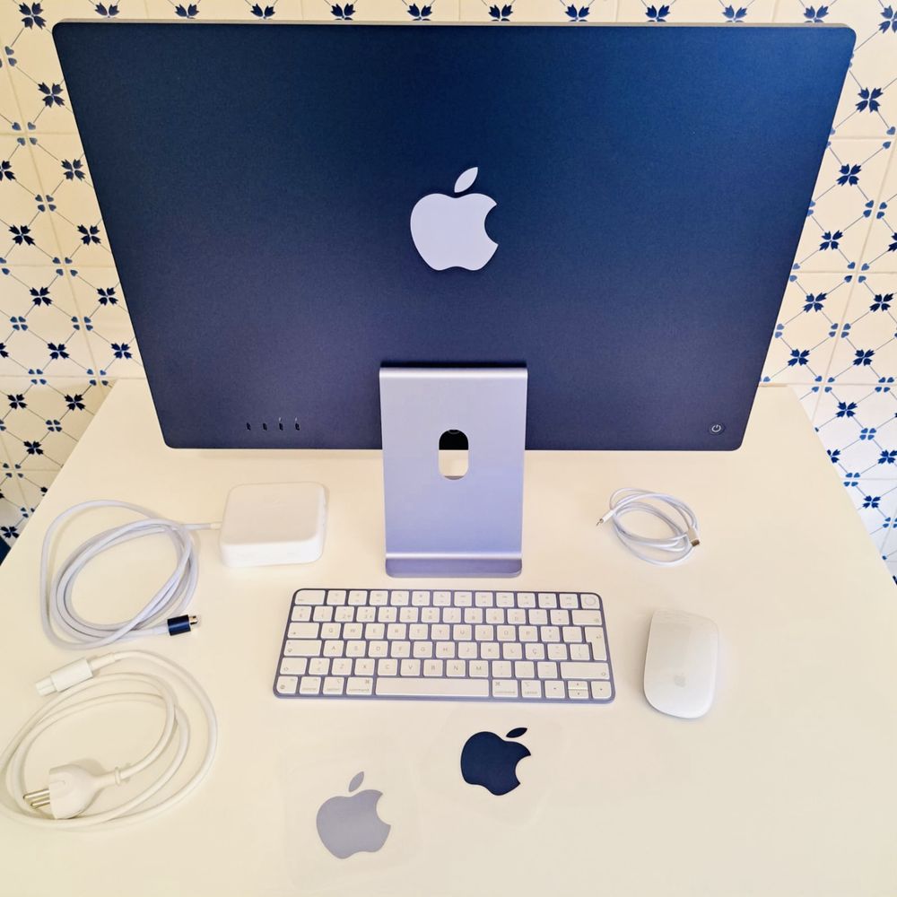 iMac 24 M1 Roxo c/ Apaptador Ethernet
