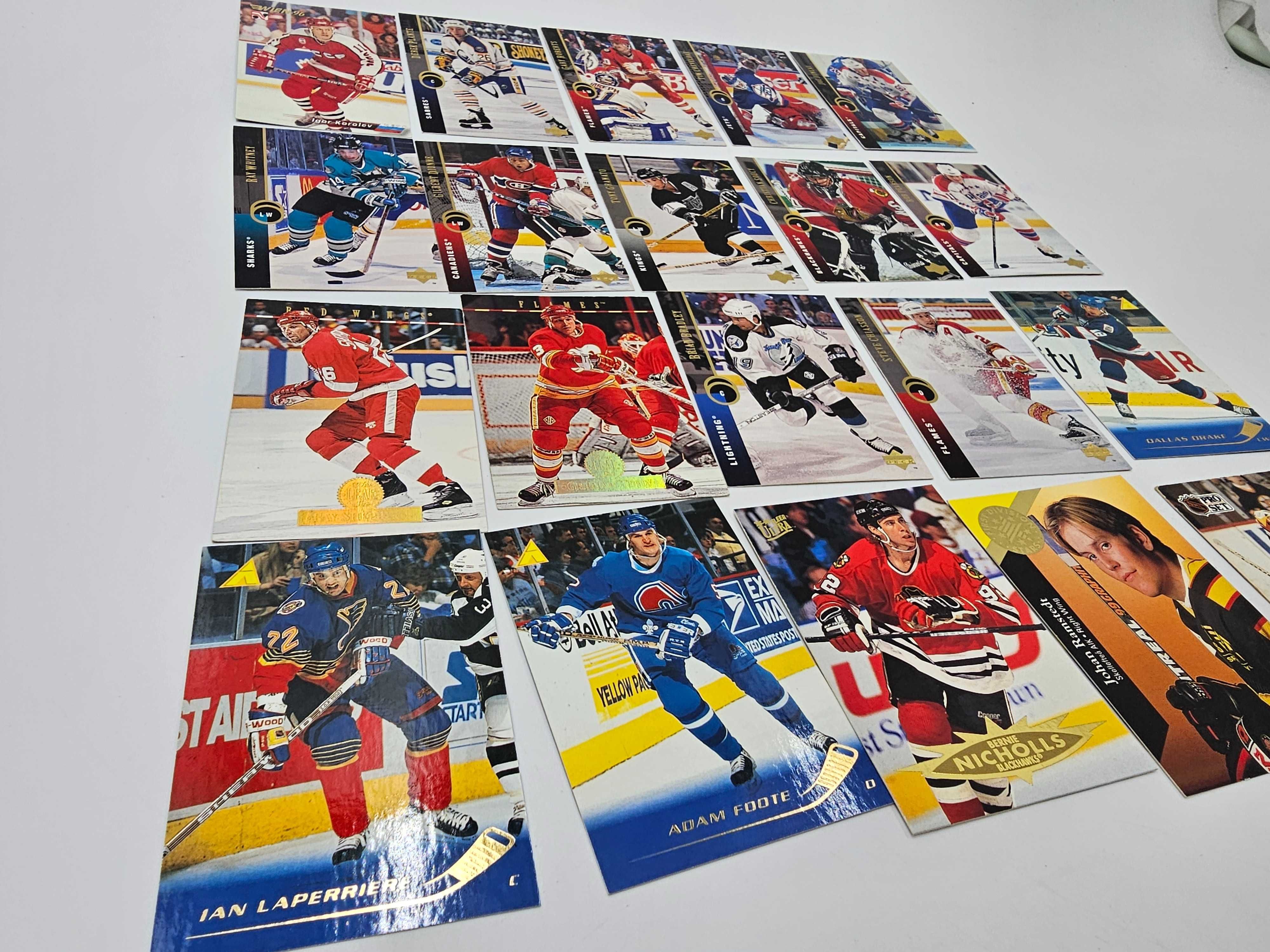 Karty Hokejowe NHL zestaw 20 szt. z 1994 r.