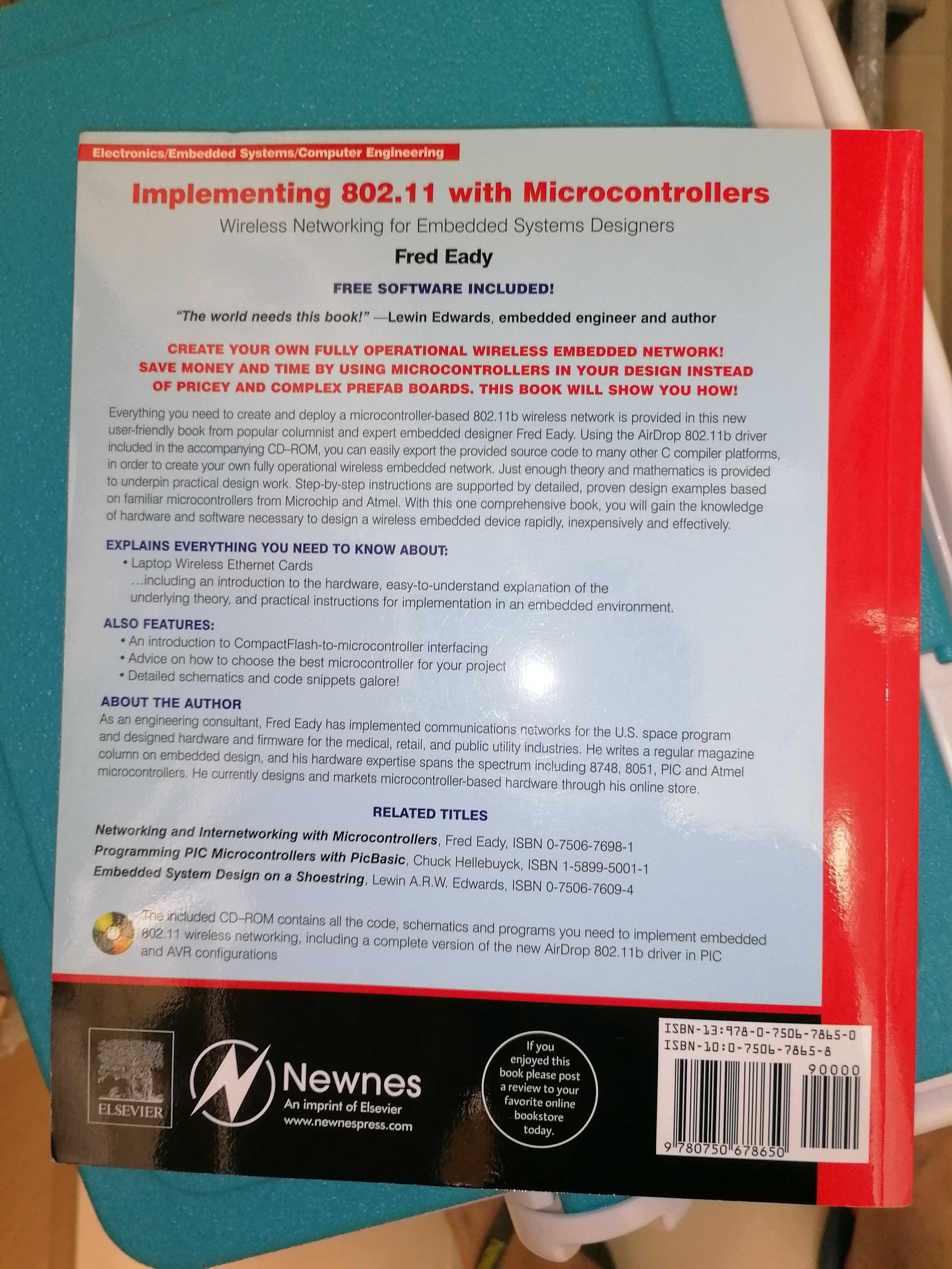 Livro Implementing 802.11 with Microcontrollers com CD [Como Novo]