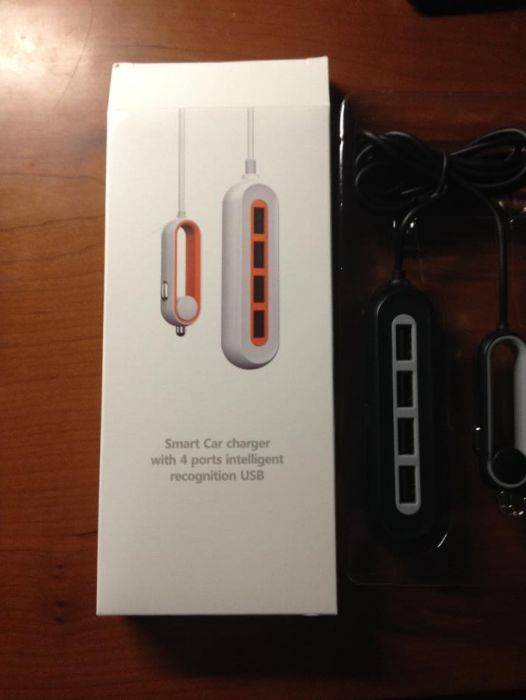 Smart Car Charger com 4 Portas