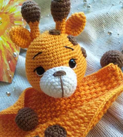 Zabawka Maskotka Żyrafa na szydelku dla dzieci Amigurumi Handmade