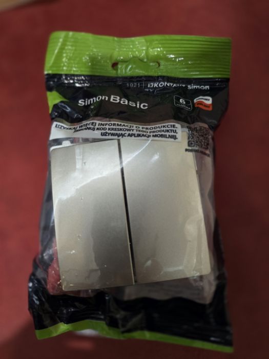 Simon basic przycisk zwierny podwójny