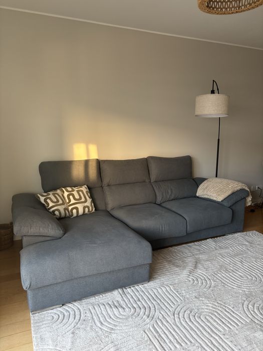 Sofá Cinza Escuro Conforama