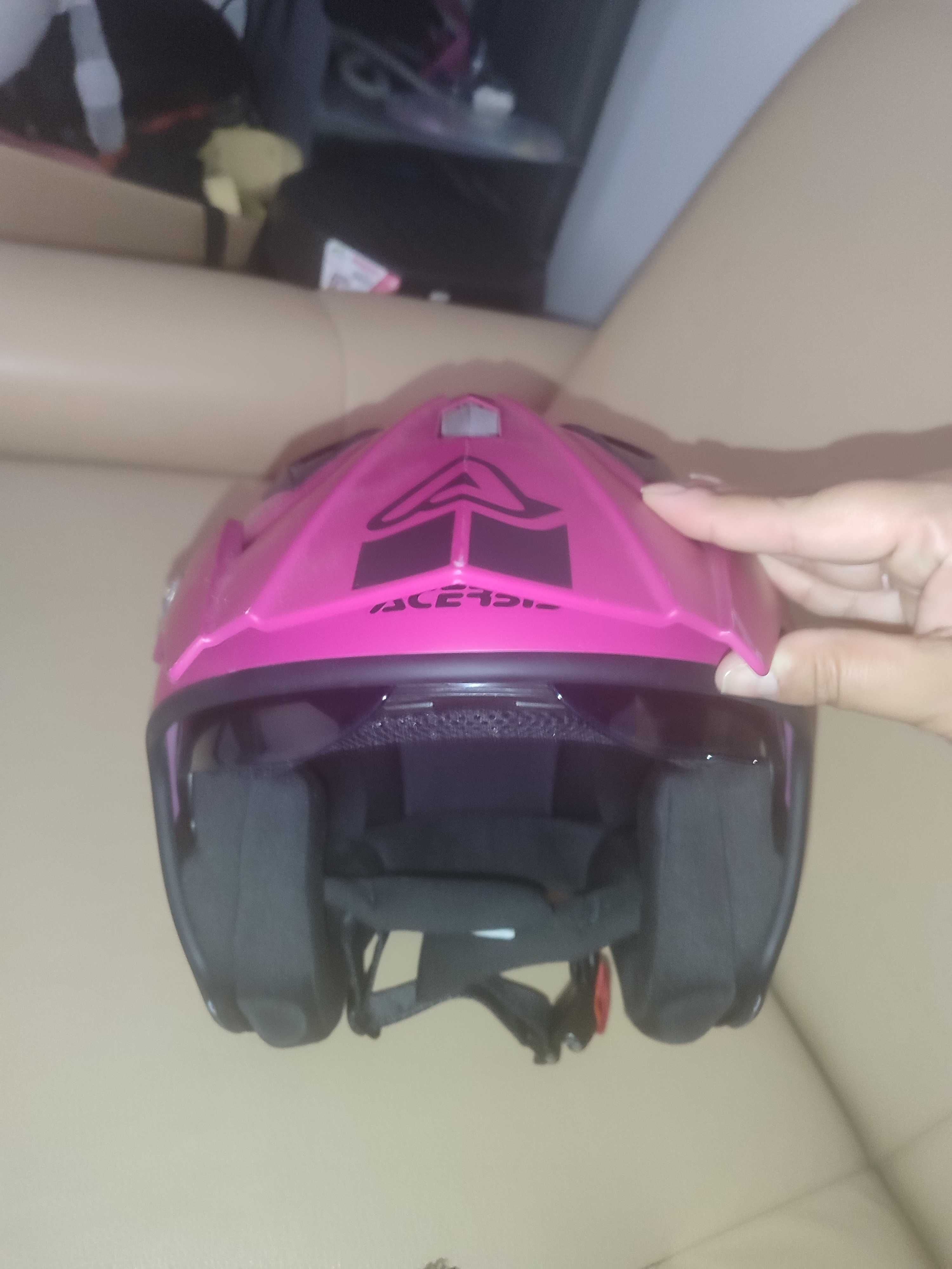 Capacete mota mulher