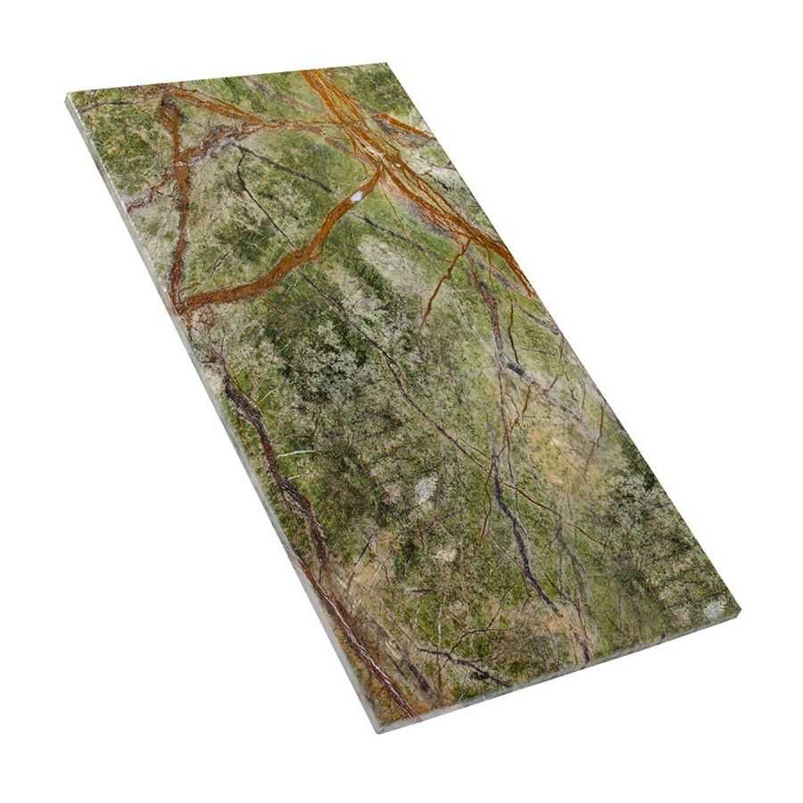 Piękne Marmurowe Płytki Marmur Rain Forest Green polerowany 61x30,5 cm