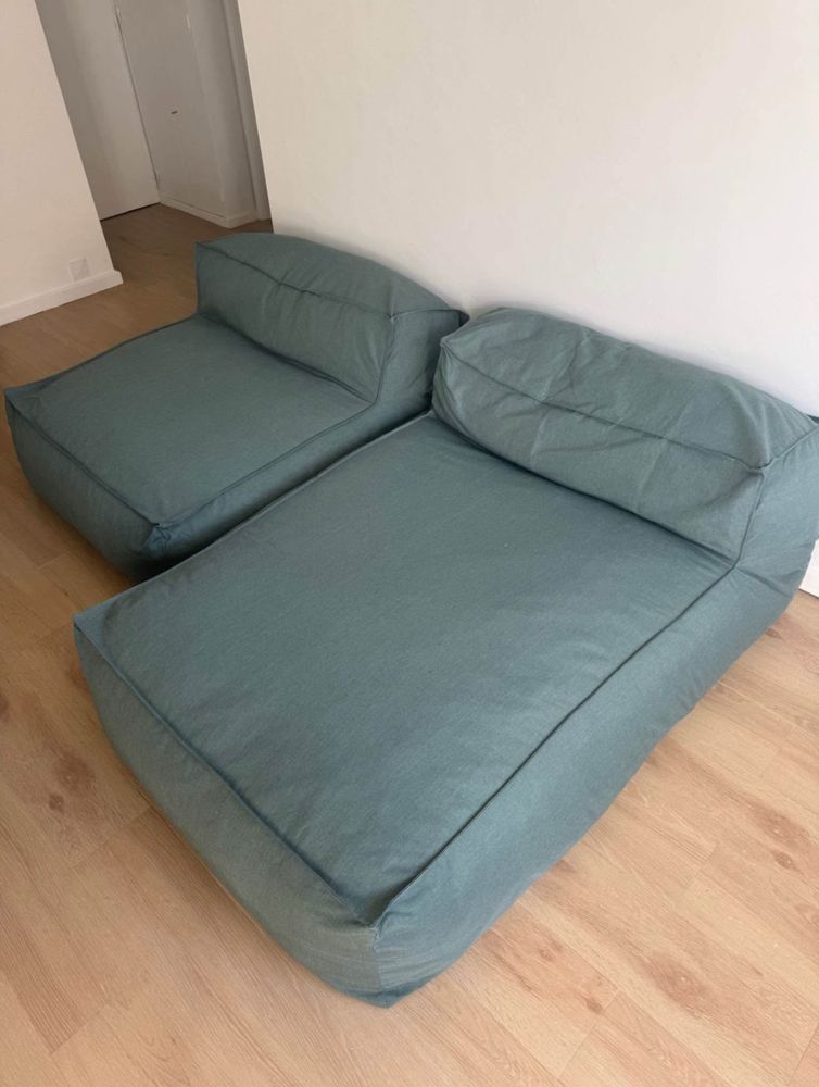 Sofa sklum + bancada ikea com rodas
