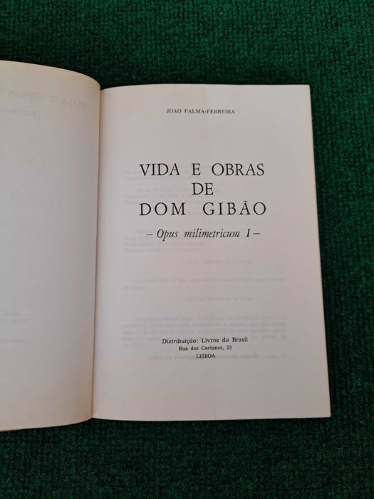 Vida e Obras de Dom Gibão - João Palm-Ferreira