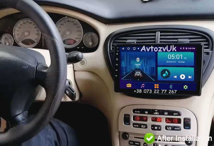 Магнитола Peugeot 508 607 Пежо GPS USB 2 дин Tesla CarPlay Android 14