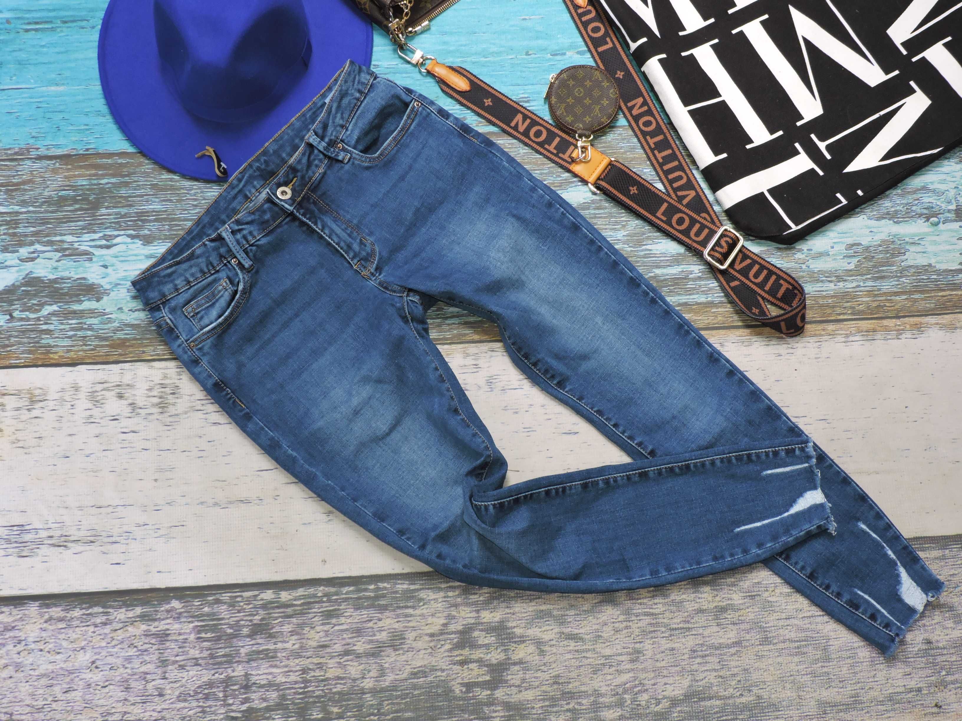 Queen Hearts  Spodnie rurki jeans L