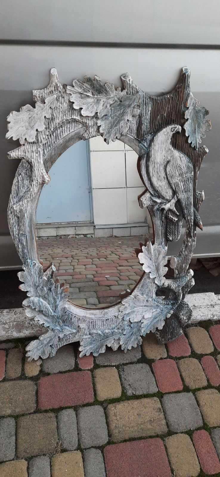 винтажное зеркало в старинной резной раме ручной работы дерево