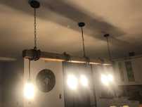 Lampa rustykalna/loftowa z belki