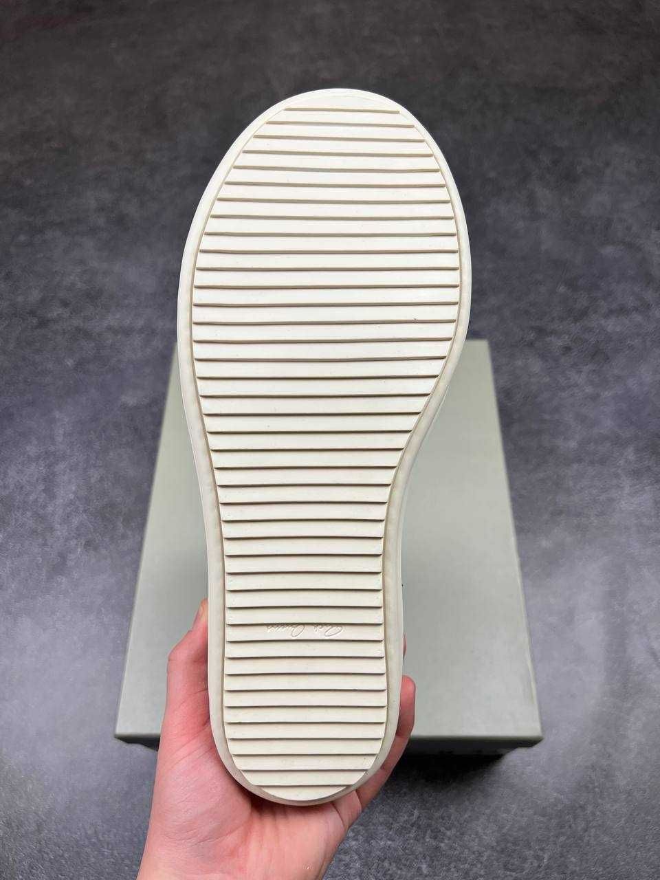 Rick Owens x Chrome Hearts Geobasket Low White