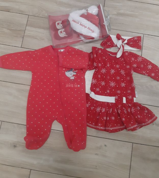 Zestaw świąteczny, sukienka.