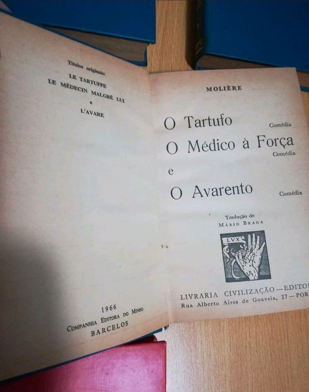 Conjunto de 6 Livros Antigos  (1939 - 67)