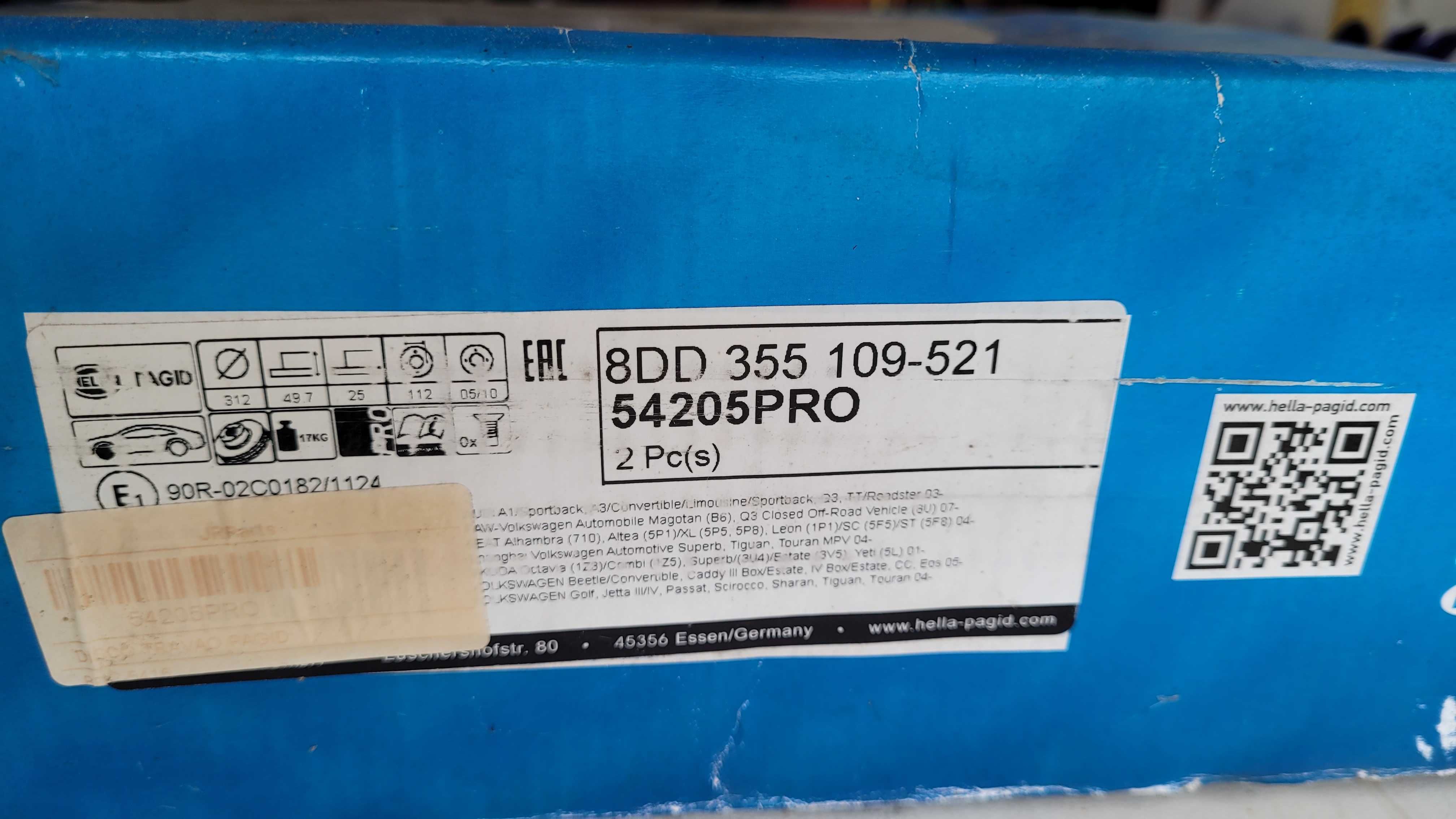 2x Discos de Travão interior ventilado (NOVO e na Embalagem Original)