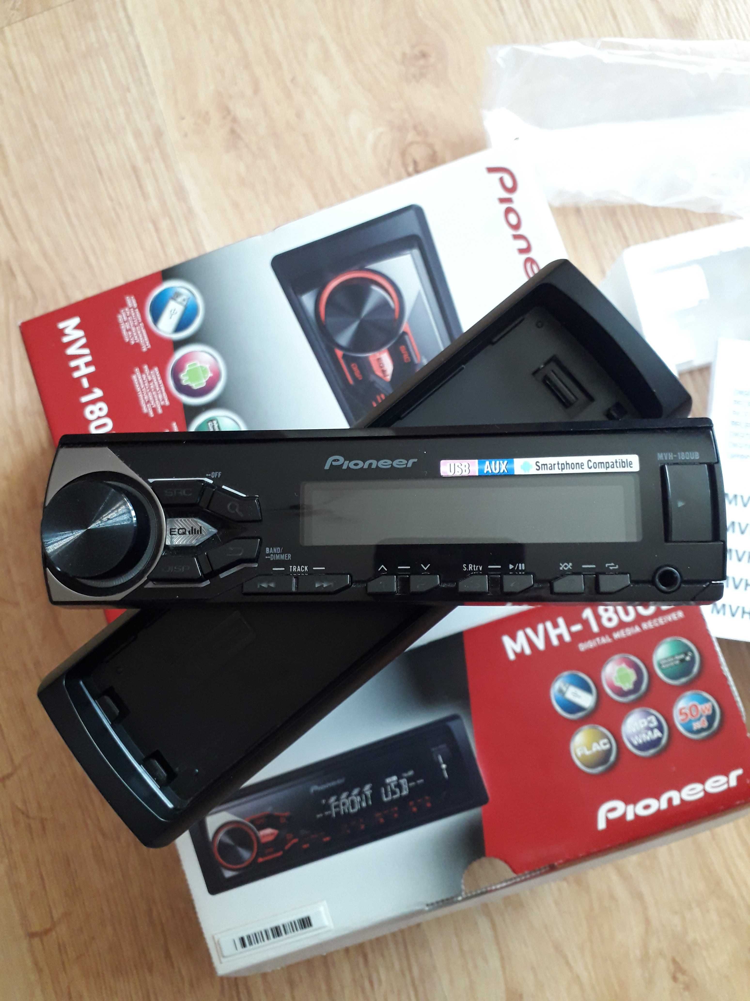 Radio samochodowe Pioneer MVH-180UB z USB / mp3 / 50Wx4 / ładny stan
