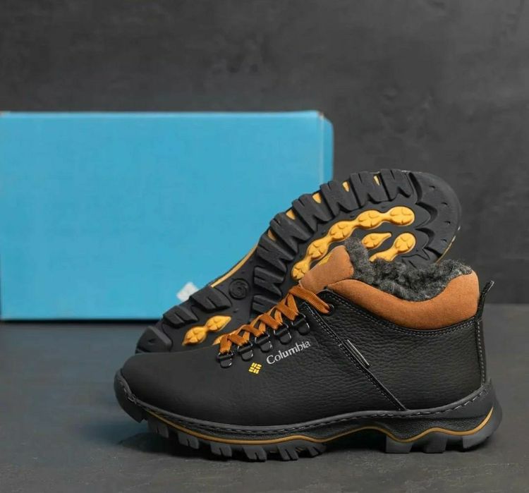 М93 чоловічі шкіряні прошиті зимові кросівки черевики ботинки кросовки