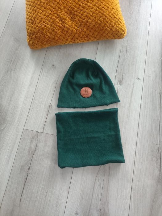 Czapka + komin komplet dziecięcy. 3-5 lat, Stan bardzo dobry