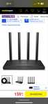 Tp-link Archer A6 1GB Gigabajtowy ruter Wi-Fi