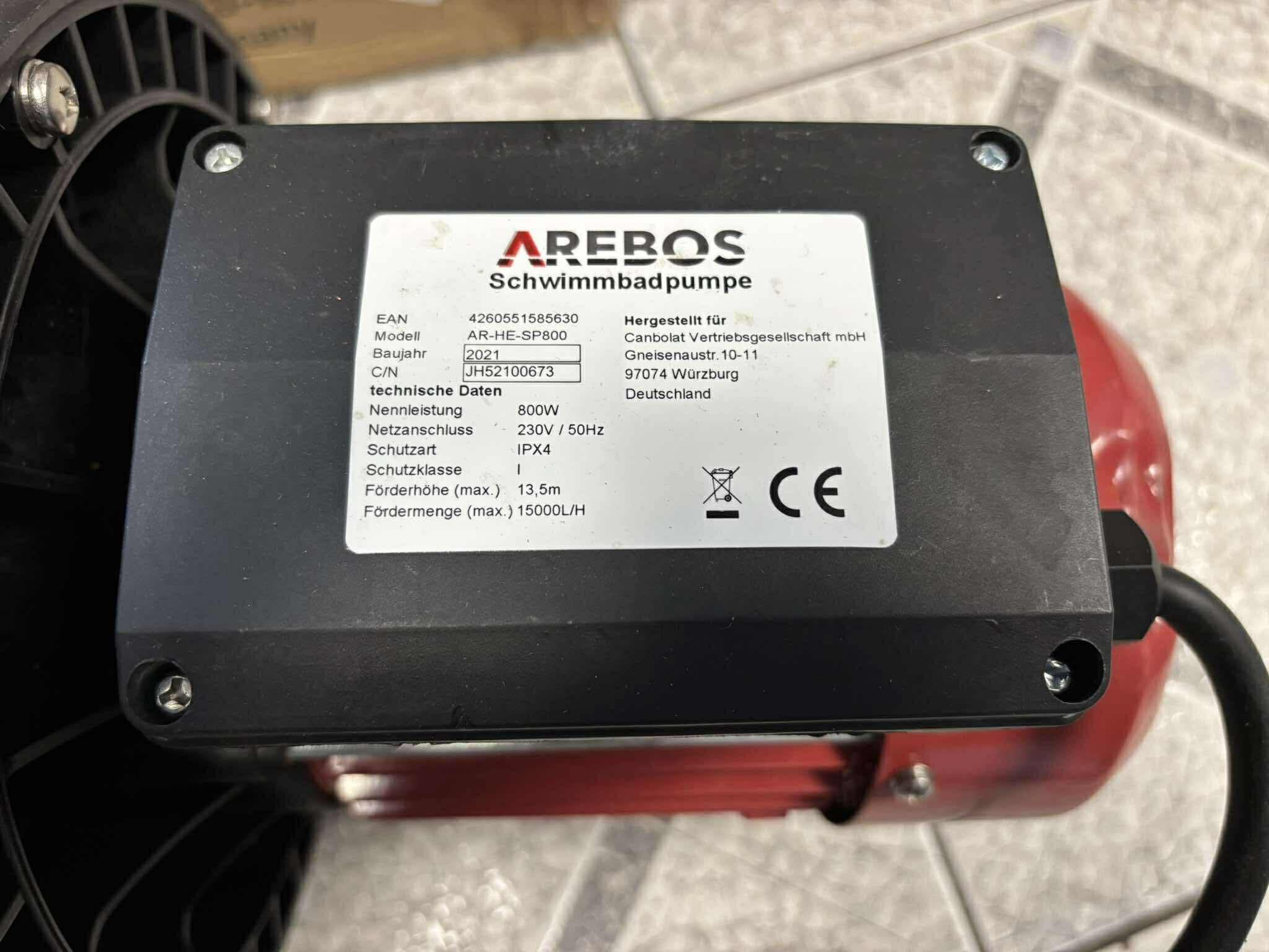 Pompa basenowa Arebos AR-HE-SP800