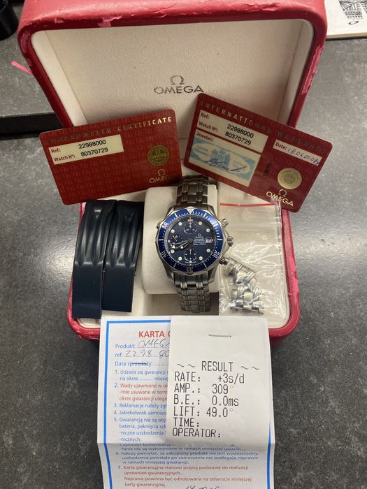 Omega Seamaster Chronograf * automat * full set * po serwisie