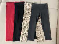 4 pak ocieplanych legginsów H&M rozmiar 98