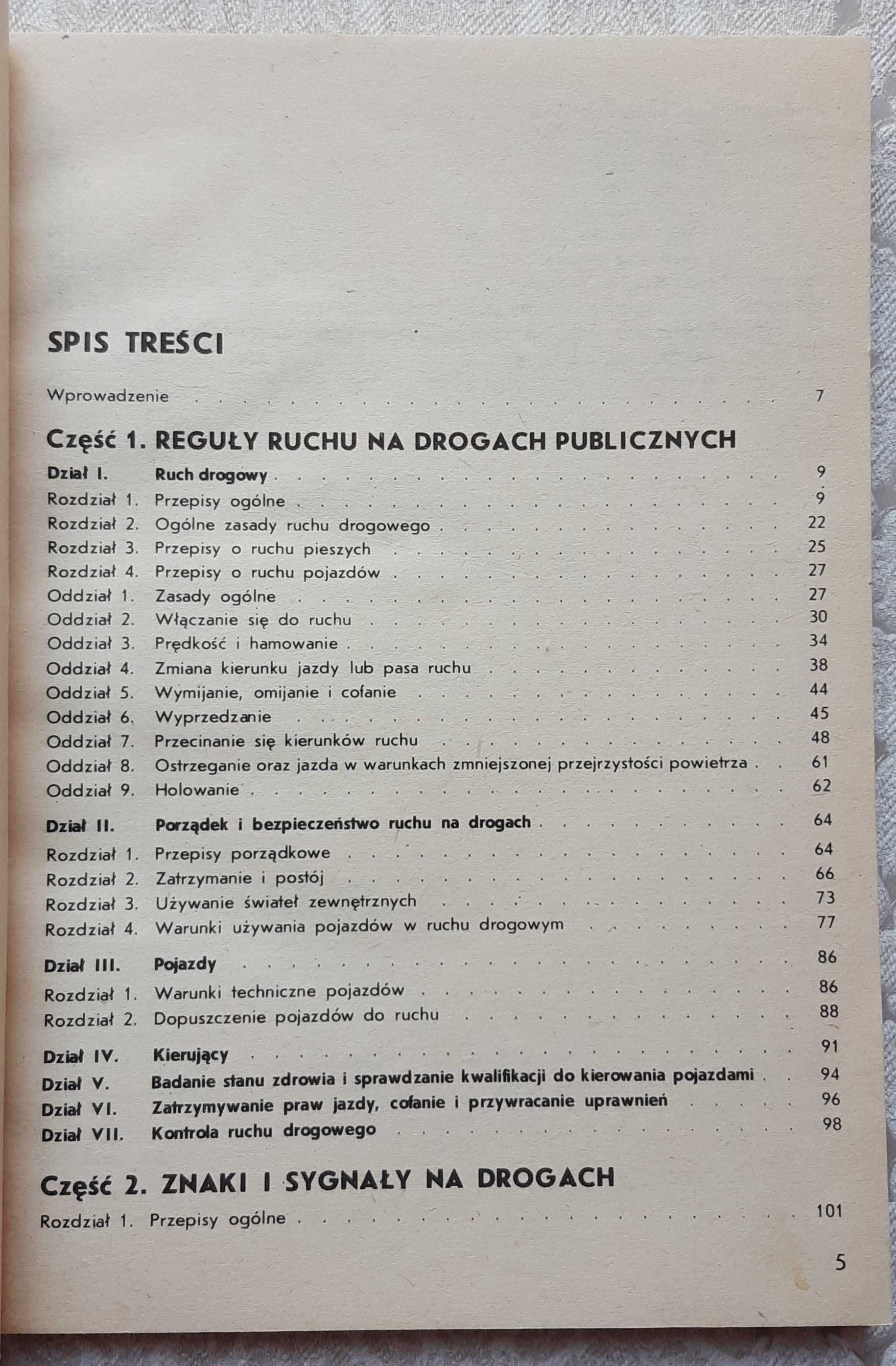 Książka "Kodeks drogowy wyciąg dla kierowców" Zasel