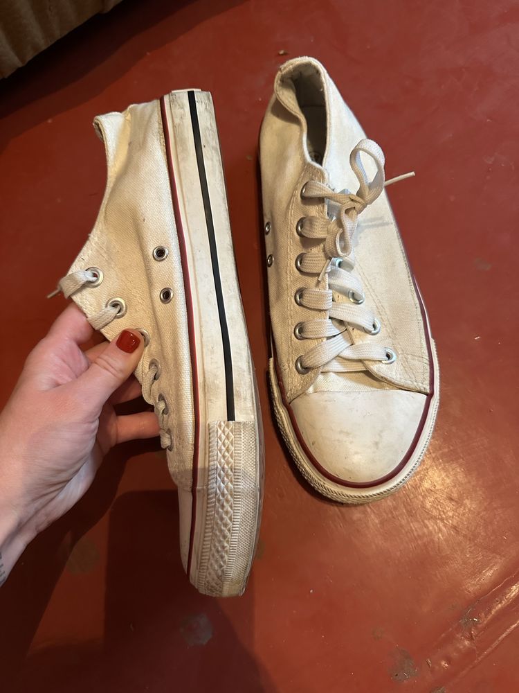 Белые мужские кеды Vans 44-45р