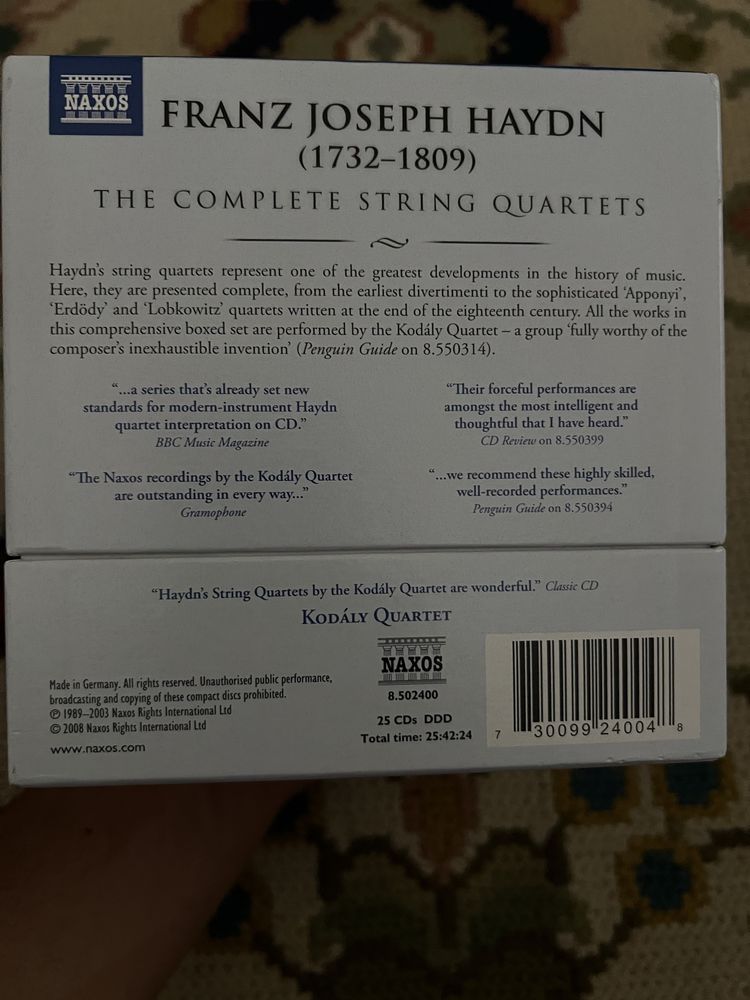 Haydn string quartets completo 25 cds