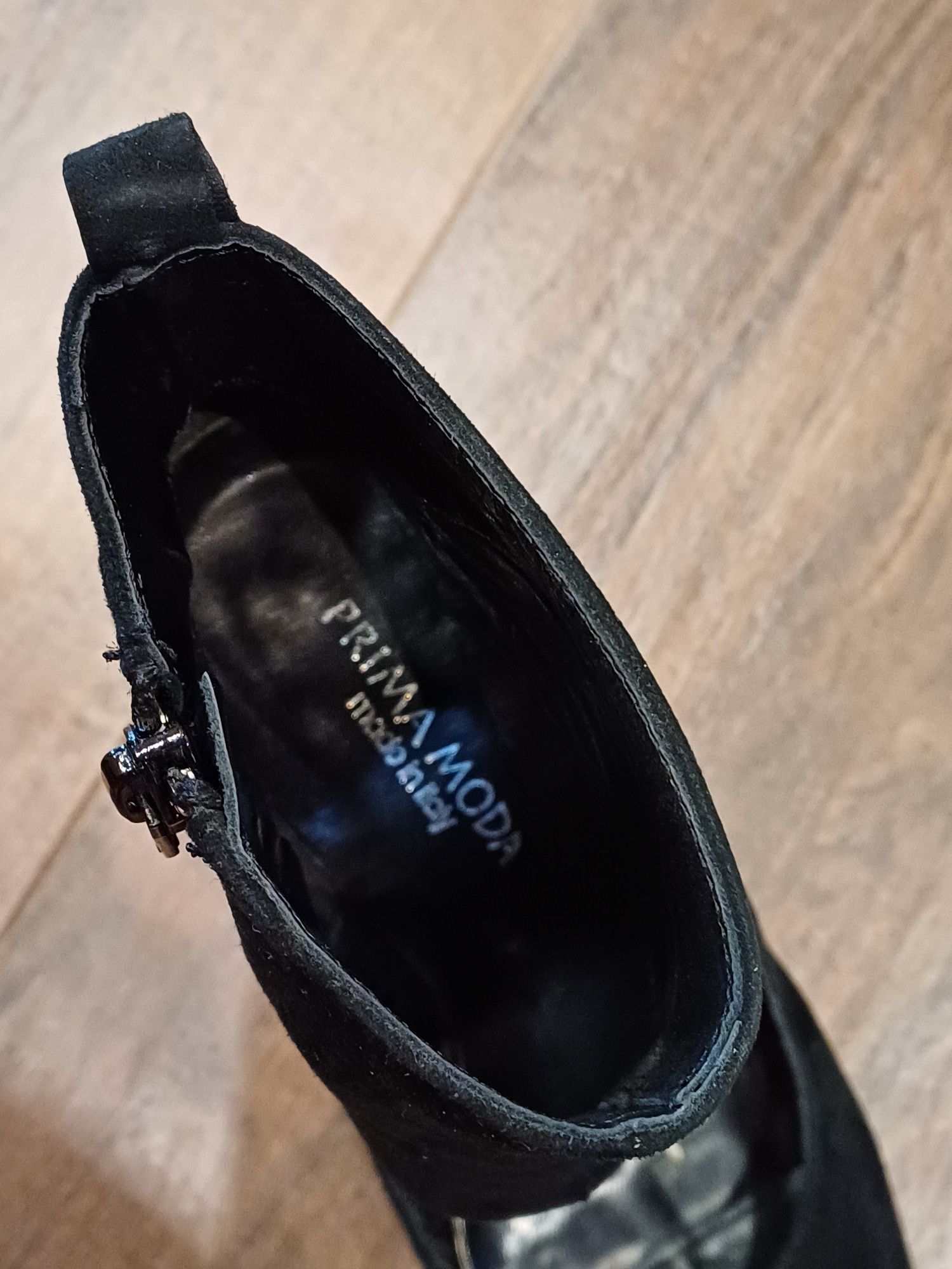 Botki Prima Moda 37, zamszowe
