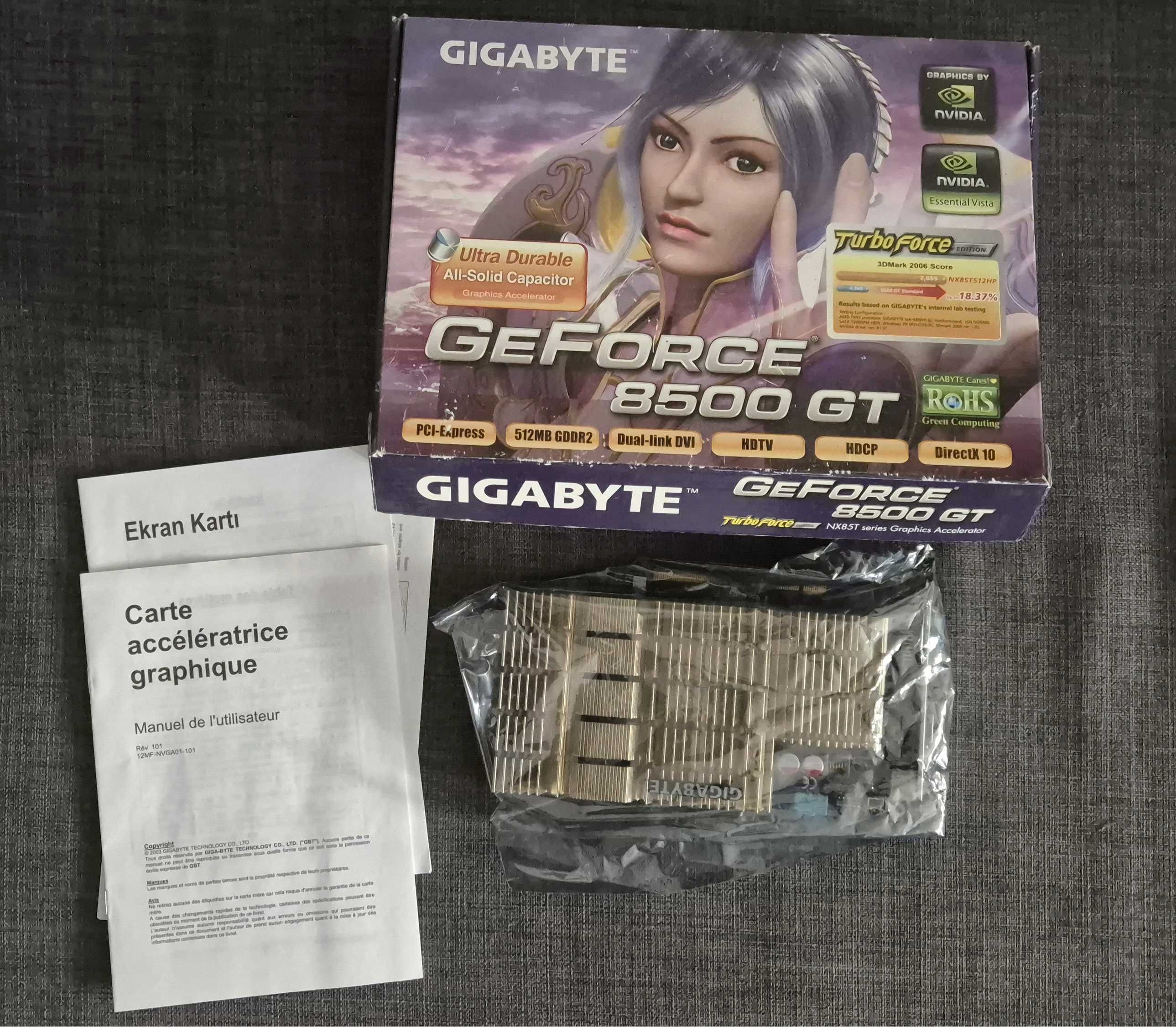 Karta graficzna Gigabyte nvidia Geforce 8500 gt 512mb box