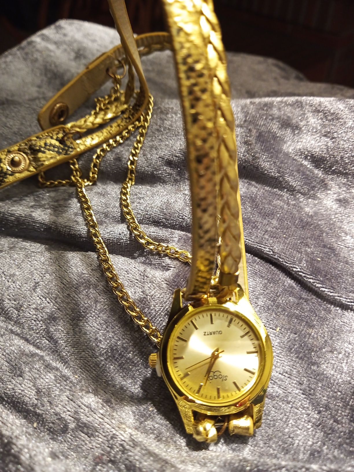 Zegarek Bransoleta złoty kolor
