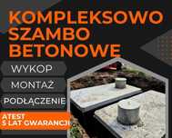 Szambo Szamba Betonowe 10m3 PIWNICA kanał  WYKOP 8m3 Zakręt