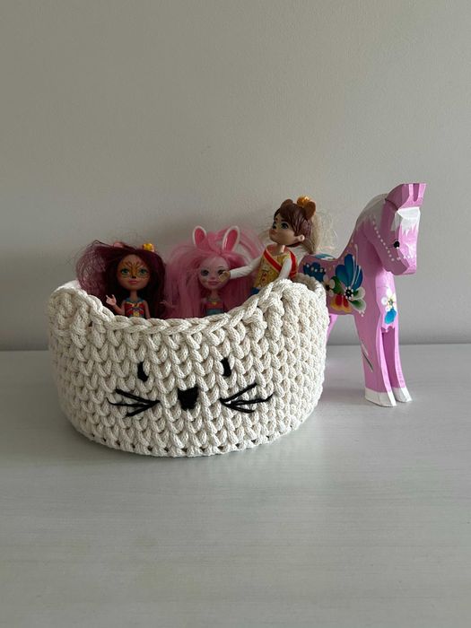 Koszyk kotek handmade