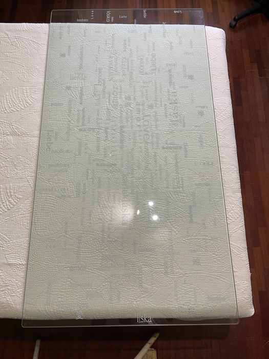 Tampo de vidro para secretária IKEA