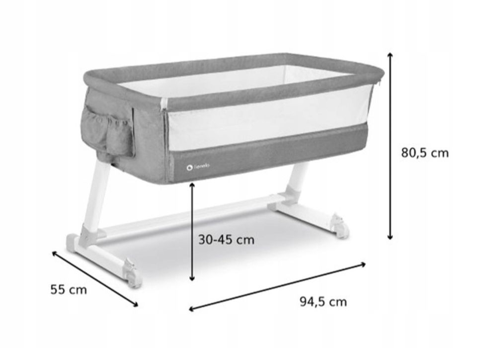 Łóżeczko dostawne Lionelo theo