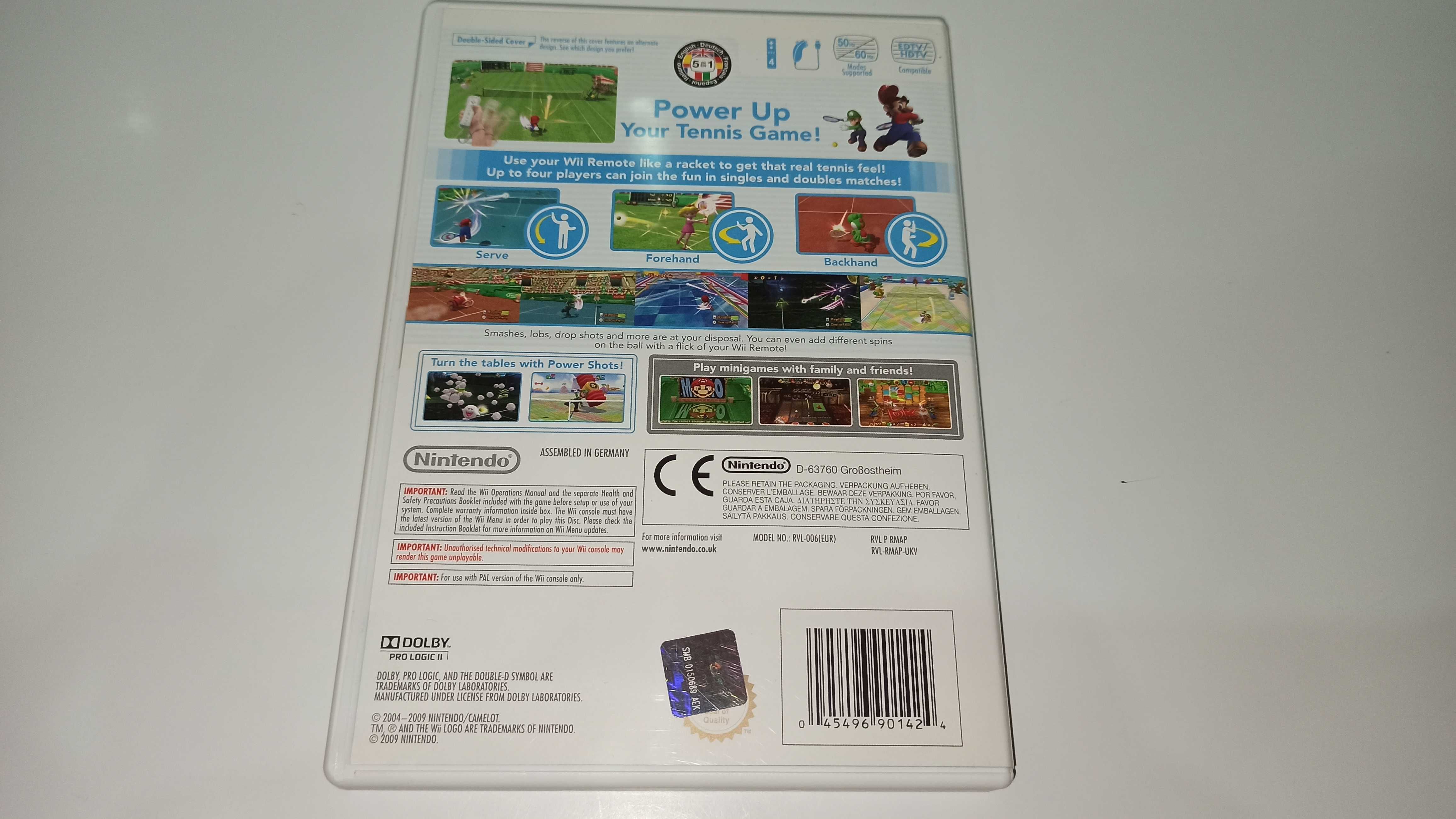 nintendo wii MARIO POWER TENNIS nintendo wii 1-4 graczy komplet 3xA