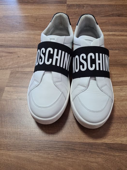 Moschino sneakersy niskie trampki męskie Białe rozmiar 44