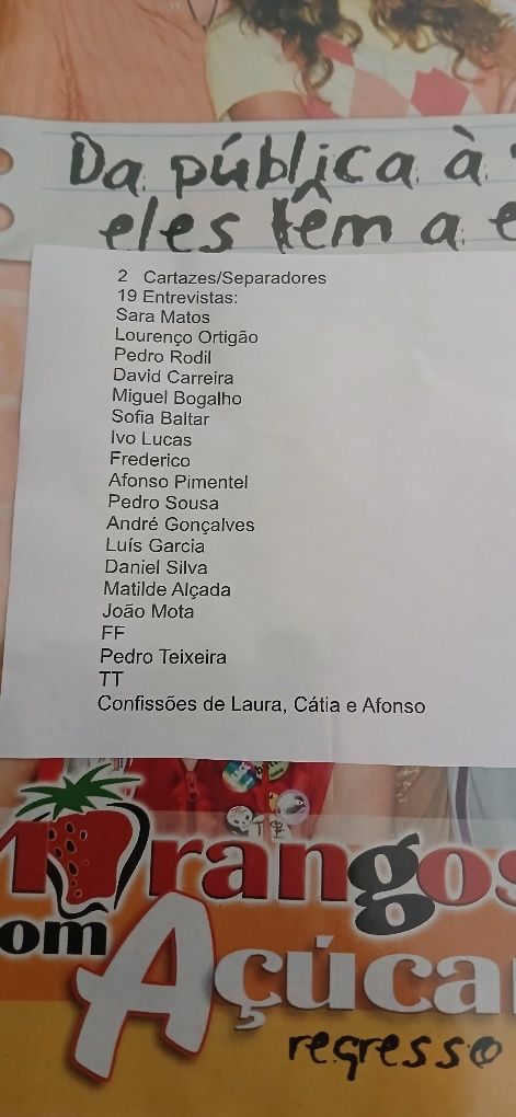 Dossier Personagens Morangos Açúcar
