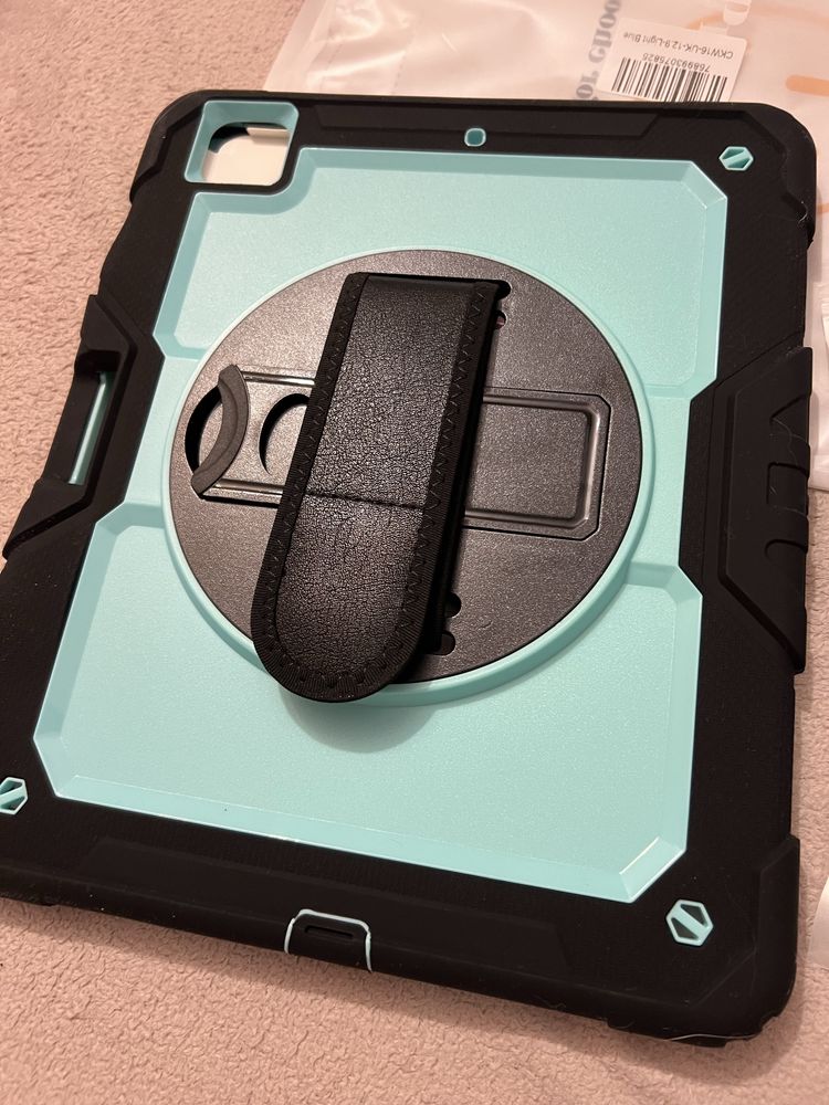 Etui pancerne iPad Pro 12,9 2021 pełne/ uchwyt na reke / stojak/ rysik