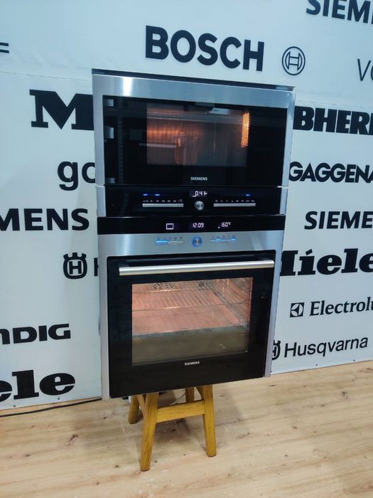 Шикарний чорний комплект SIEMENS™ Духовка та мікрохвильова піч. Ідеал