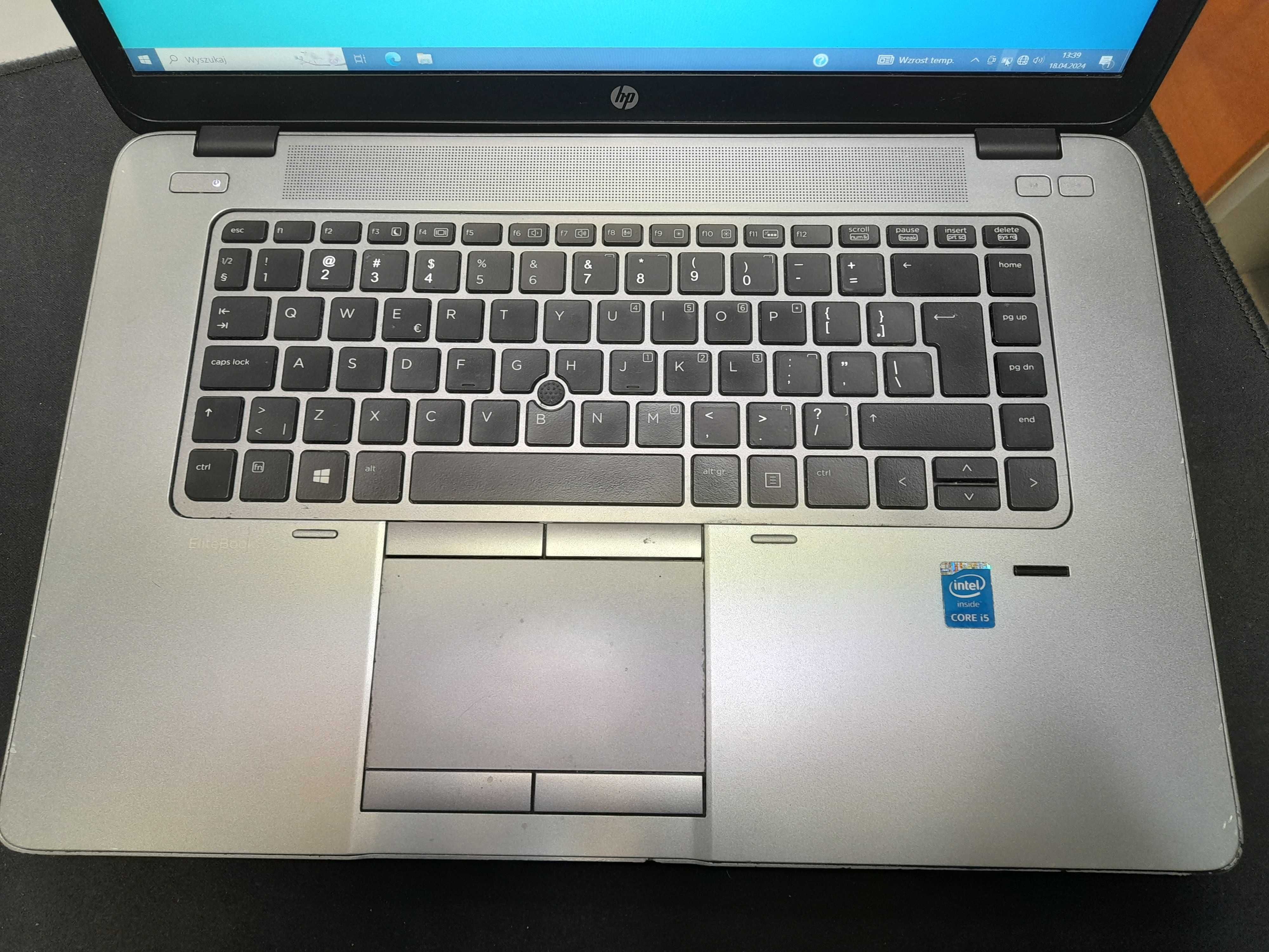 HP EliteBook 850 G215,6" 1920x1080 I5/SSD120/8 Sklep/serwis Wierzbno