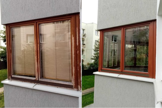 Renowacja, naprawa, malowanie okien drewnianych. Regulacja okien
