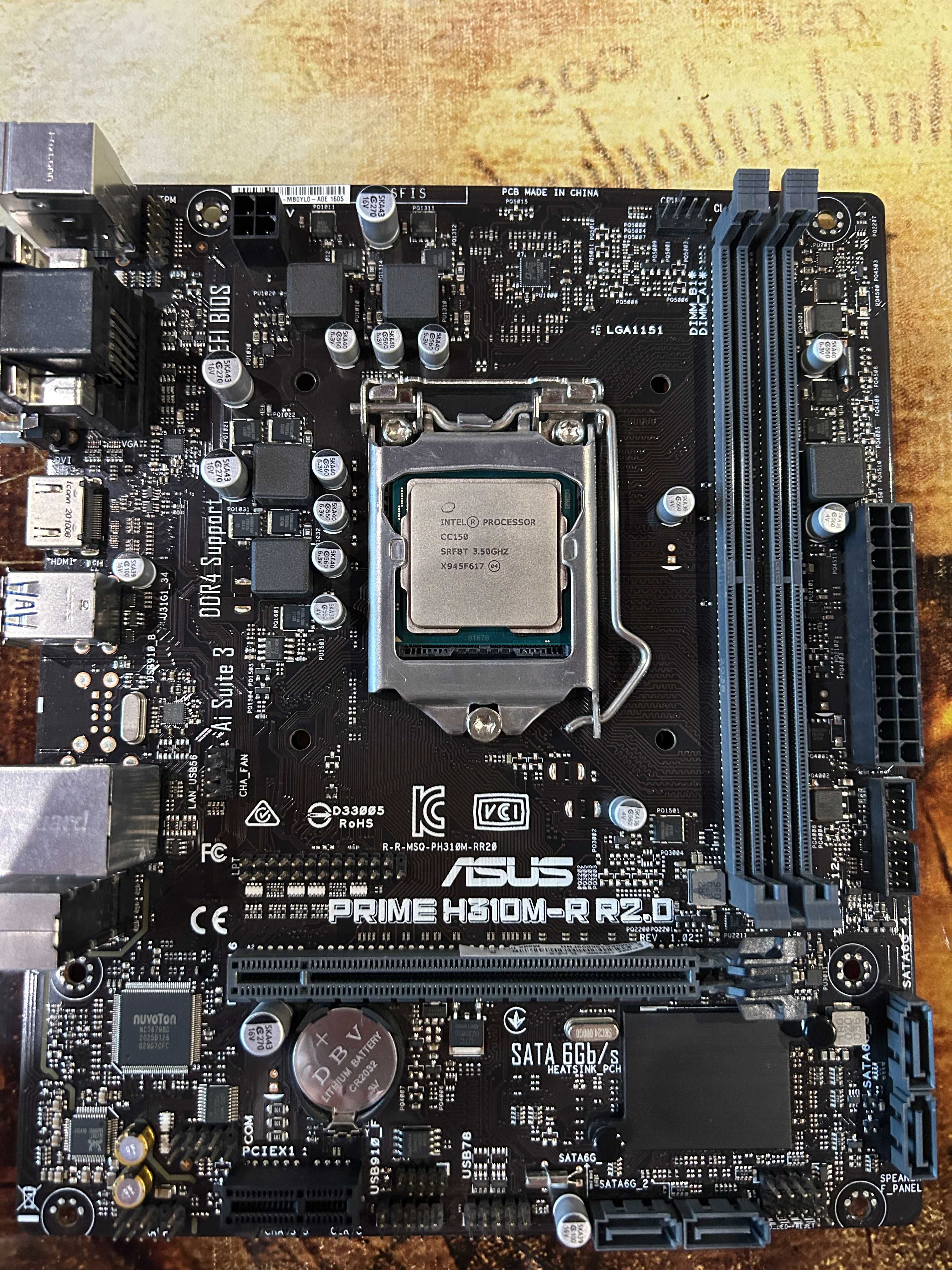 Intel core i9 9900 (CC150) + мат плата Asus H310M-R 1151v2