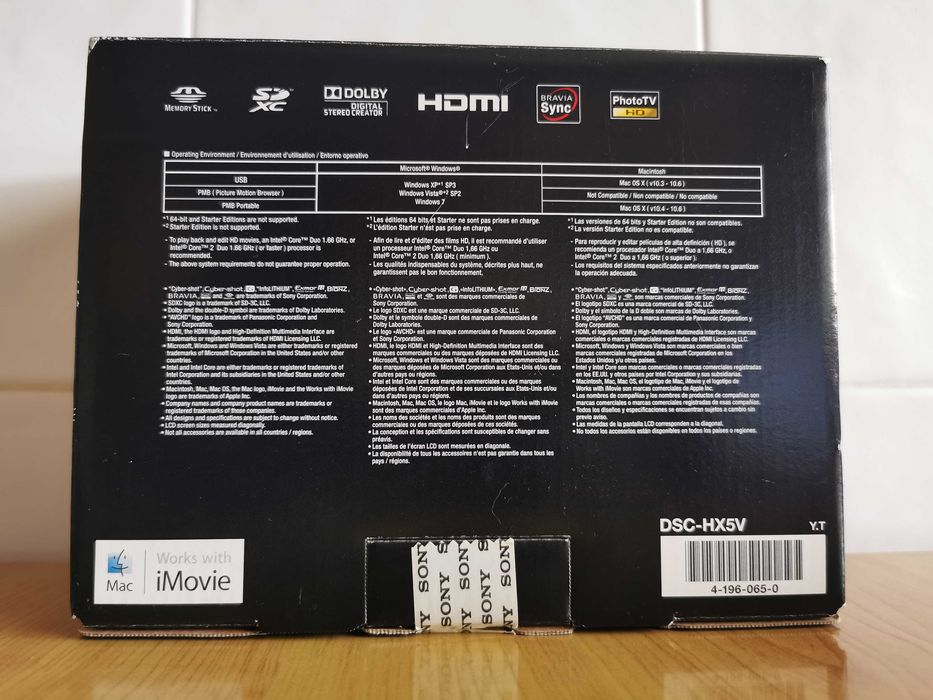 Máquina Fotográfica Sony Cyber-shot DSC-HX5V - USADA, COMO NOVA