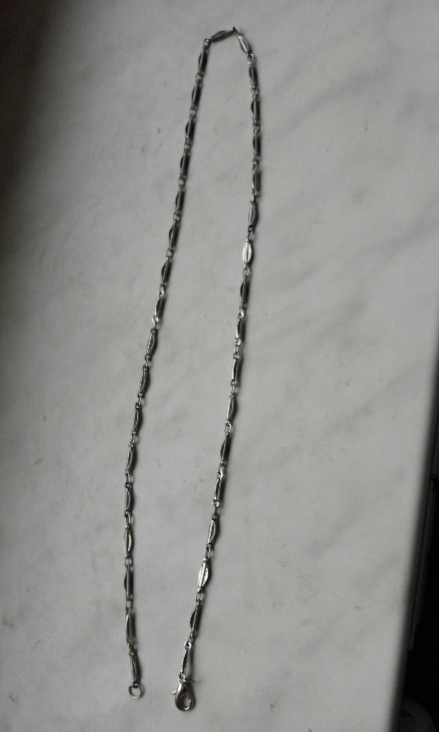 Łańcuszek nie srebrny 56cm vintage
