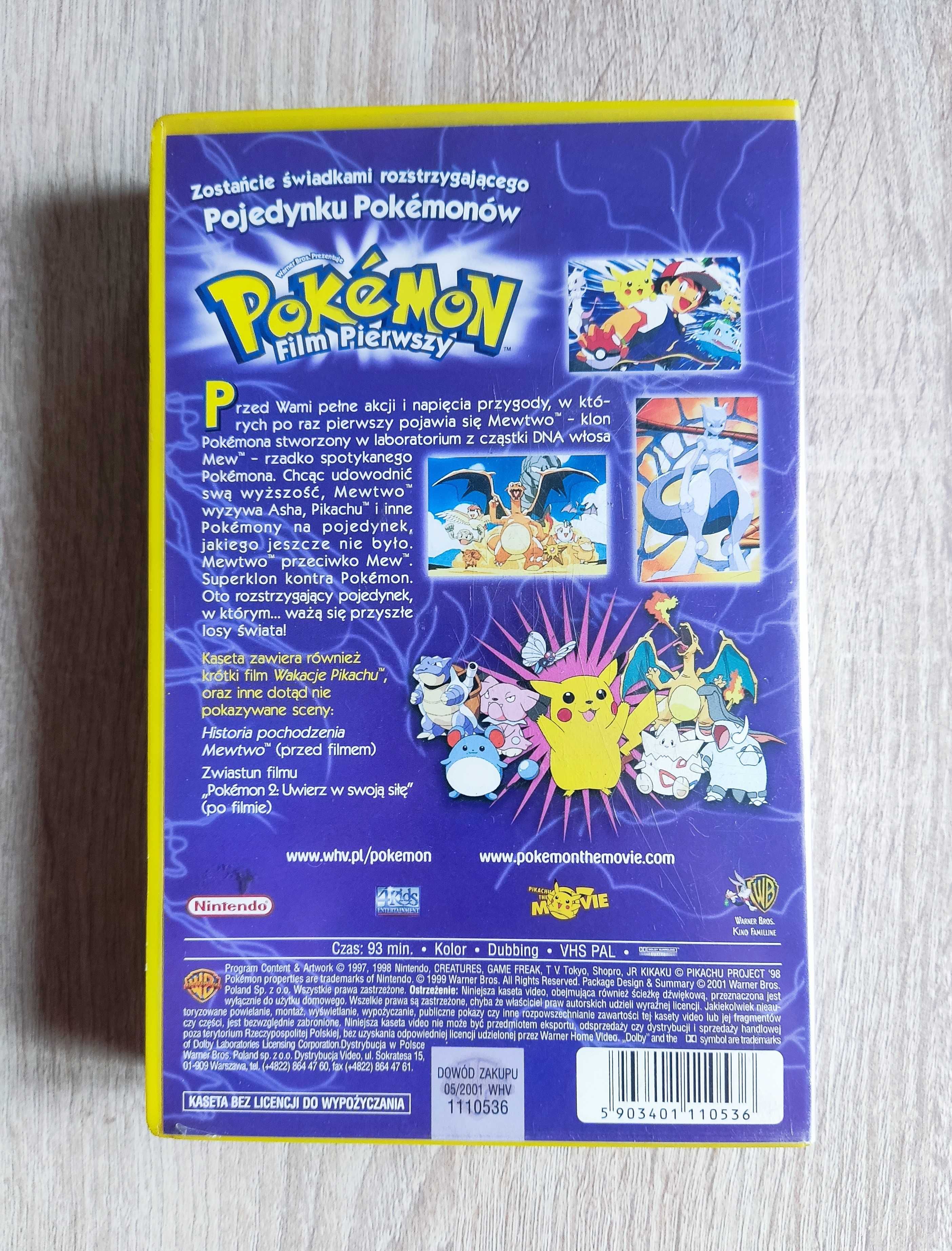 Pokemon: Film Pierwszy kaseta VHS