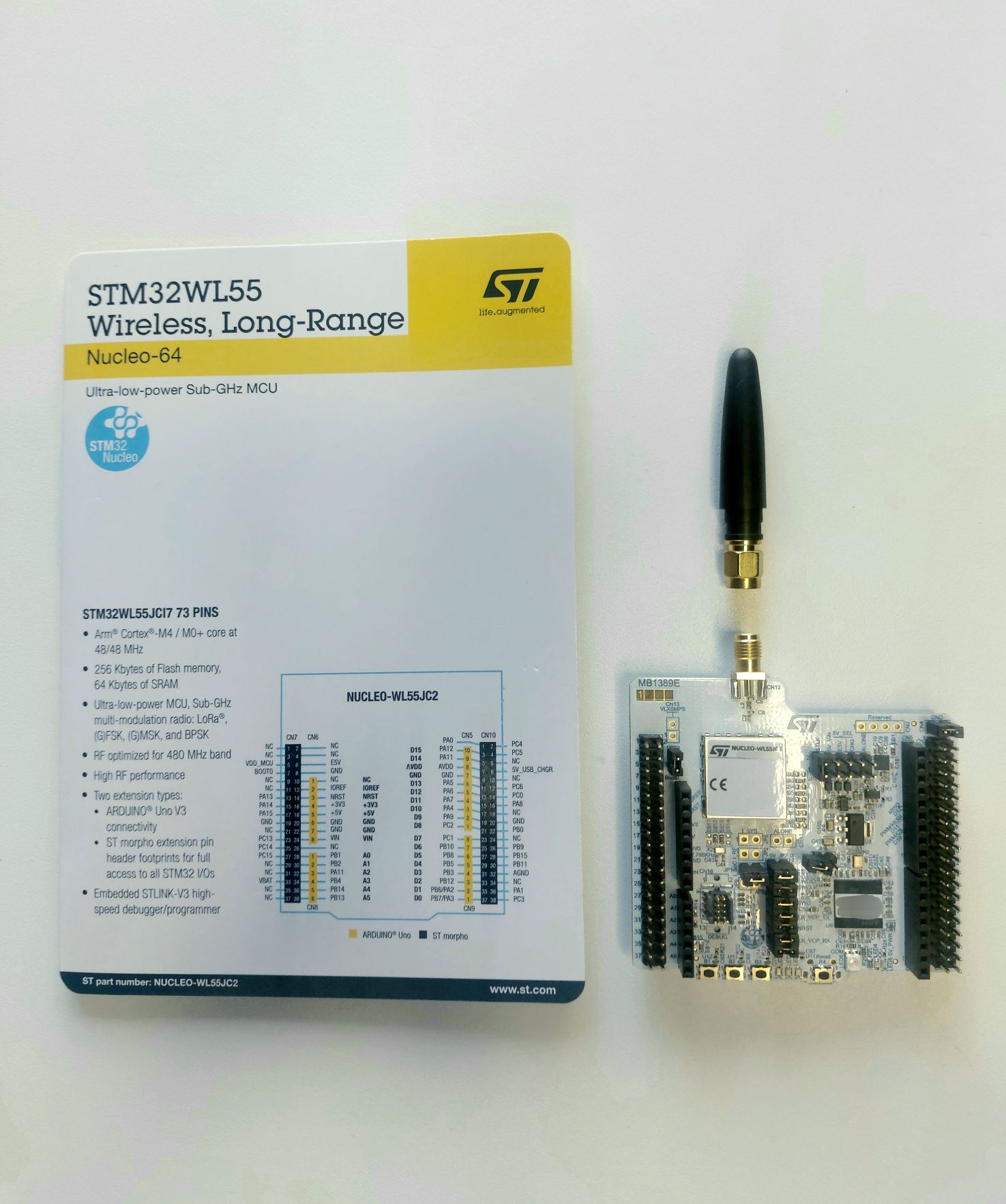 Microcontrolador STM32WL55 nucleo-wl55jc2 Lorawan