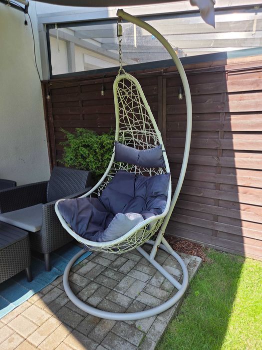 Fotel kokon wiszący ogród taras balkon do 150kg plus poduszki!